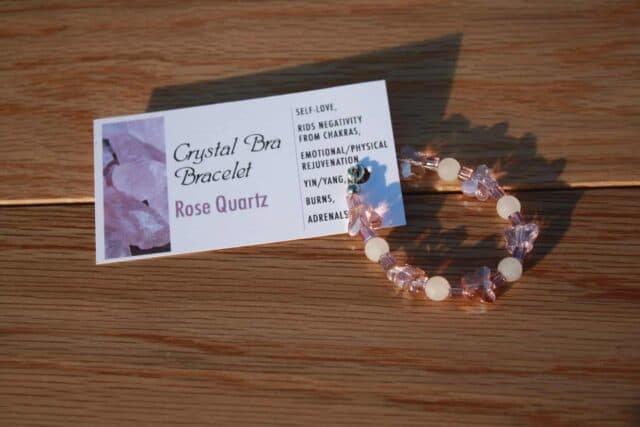 Rose Quartz - Crystal Bra Bracelet