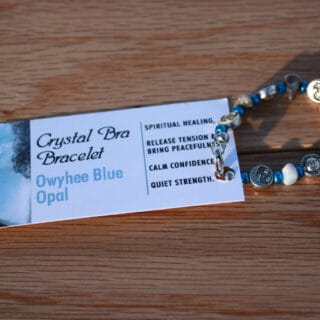 Owyhee Blue Opal - Crystal Bra Bracelet