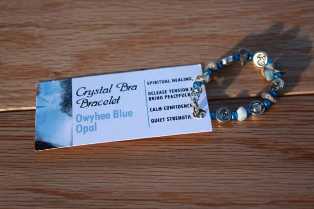 Owyhee Blue Opal - Crystal Bra Bracelet